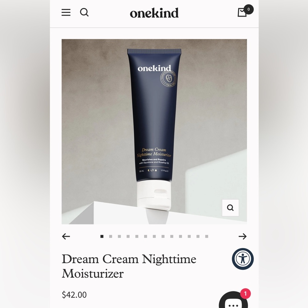 Dream Cream Nighttime Moisturizer - Black